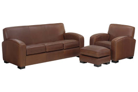 Hayden "Designer Style" Leather Queen Sleeper Sofa Set