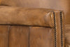 Image of Herbert Bedford Goldington "Quick Ship" Traditional Tight Back Leather Accent Chair With Nail Trim