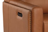 Image of Herman Spice "Quick Ship" Wall Hugger 3-Way Power Leather Reclining Loveseat