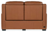 Image of Herman Spice "Quick Ship" Wall Hugger 3-Way Power Leather Reclining Loveseat