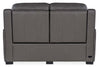 Image of Herman Shale "Quick Ship" Wall Hugger 3-Way Power Leather Reclining Loveseat