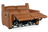 Image of Herman Spice "Quick Ship" Wall Hugger 3-Way Power Leather Reclining Loveseat