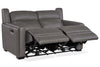 Image of Herman Shale "Quick Ship" Wall Hugger 3-Way Power Leather Reclining Loveseat