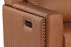 Image of Herman Spice "Quick Ship" Power Reclining Wall Hugger Leather Living Room Furniture Collection