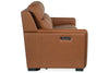 Image of Herman Spice 88 Inch "Quick Ship" Wall Hugger 3-Way Power Leather Reclining Sofa