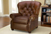 Image of Jackson Leather Button Tufted Recliner