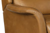 Image of Jacob Camel Leather Dual Power "Quick Ship" Transitional Recliner