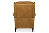 Image of Jacob Camel Leather Dual Power "Quick Ship" Transitional Recliner