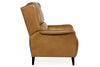 Image of Jacob Camel Leather Dual Power "Quick Ship" Transitional Recliner