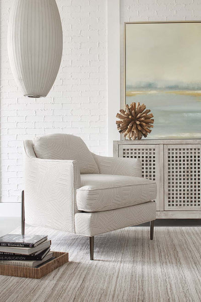 Joy Fabric Chair With Burnished Steel Metal Frame