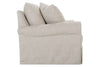 Image of Kaley I 88 Inch Single Bench Cushion Fabric Slipcovered Sofa