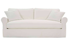 Kaley I 94 Inch Single Bench Cushion Fabric Slipcovered Sofa