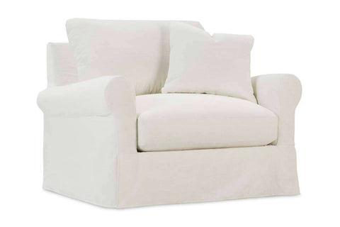 Kaley "Designer Style" Slipcovered Chair And a Half