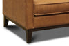 Image of Kellan Rio Chestnut Modern Leather Track Arm Sofa Collection