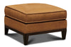 Image of Kellan Rio Chestnut Leather Pillow Top Footstool