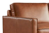 Image of Kellan "Quick Ship" Three Piece Modern Leather Sectional Sofa (As Configured)
