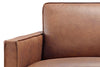 Image of Kellan "Quick Ship" Modern Leather Track Arm Living Room Furniture Collection