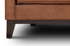 Image of Kellan "Quick Ship" Modern Leather Track Arm Living Room Furniture Collection