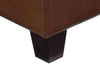 Image of Kelsey 34 Inch Square Apartment Size Leather Cocktail Ottoman Table