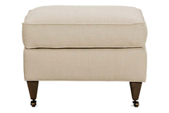 Kristen Fabric Upholstered Footstool Ottoman