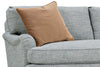 Image of Kristen I Fabric English Arm Single Bench Seat Pillow Back Loveseat