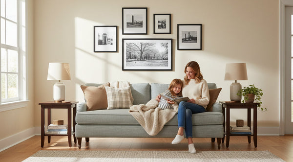 Kristen I 78 Inch English Arm Single Bench Cushion Apartment Size Fabric Sofa