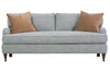 Image of Kristen I Fabric English Arm Single Bench Seat Pillow Back Loveseat
