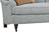Image of Kristen I Fabric English Arm Single Bench Seat Pillow Back Loveseat