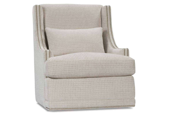 Lacey Fabric Upholstered Swivel Accent Chair