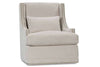 Image of Lacey Fabric Upholstered Swivel Accent Chair