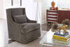 Image of Lacey Fabric Upholstered Swivel Accent Chair