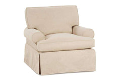 Laura 360 Degree Swivel Slipcover Chair