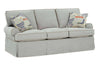 Image of Laura 84 Inch Slipcovered Sofa