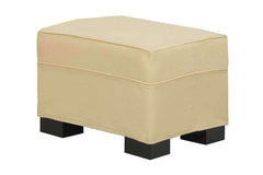 Lauren Slipcover Footstool Ottoman