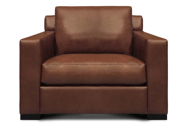 Lawrence Modern Leather Track Arm Sofa Collection