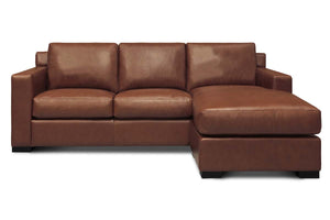 Lawrence Reversible Chaise Leather Sectional