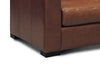 Image of Lawrence Reversible Chaise Leather Sectional