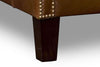 Image of Amherst Leather Tight Back Accent Chair With Wings