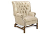 Image of Cullen Tufted Leather Accent Chair