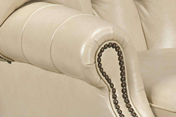 Cullen Tufted Leather Accent Chair