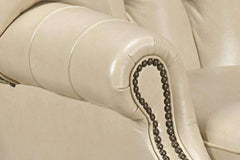 Cullen Tufted Leather Accent Chair