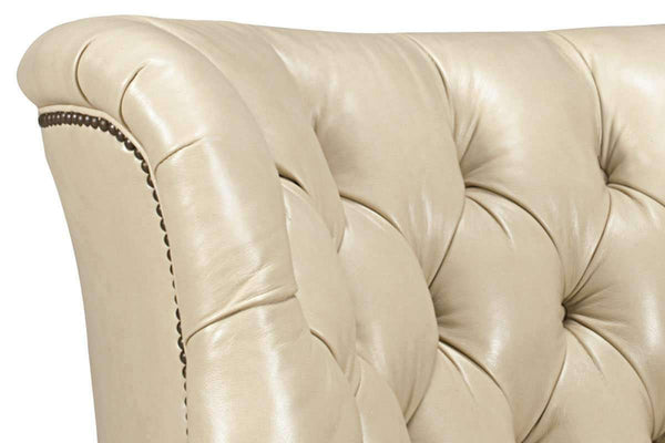 Cullen Tufted Leather Accent Chair