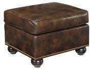 Welby Designer Style Leather Foot Stool Ottoman