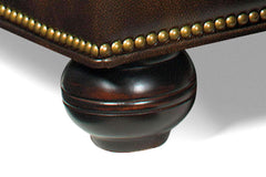 Welby Tufted Leather Tub Chair With Nail Trim