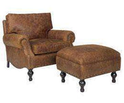 Dewey Large Leather Chair And Ottoman