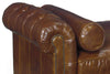 Image of Frazier 94 Inch Chesterfield Leather Day Bed With Bench Seat