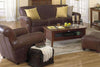 Image of Leather Furniture Parker Leather Three Piece Queen Sleeper Sofa Set
