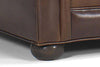 Image of Sheffield Large Leather Club Chair With Rolled Arms