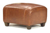 Image of Tribeca Rustic Leather Footstool Ottoman