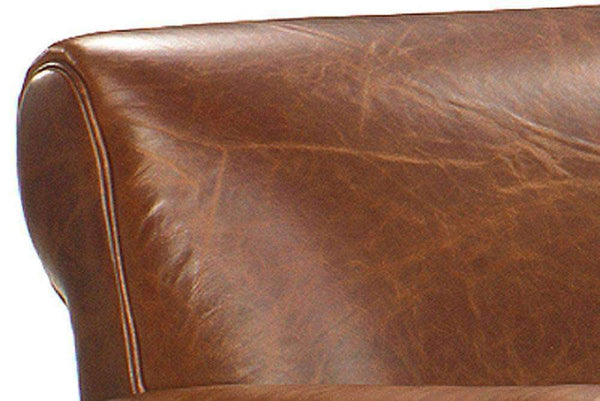 Tribeca Rustic Tight Back Leather Club Chair
